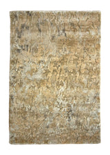 A35791 Oriental Rug Indian Handmade Area Modern Neutral 2'0'' x 3'0'' -2x3- Whites Beige Abstract Splatter Design