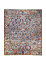 A35864 Oriental Rug Pakistani Handmade Area Transitional Tribal 7'12'' x 9'10'' -8x10- Blue Ariana Bakhshayesh Tree of Life Design