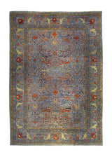 A35870 Oriental Rug Pakistani Handmade Area Transitional Tribal 12'7'' x 17'10'' -13x18- Blue Red Floral Ariana Mostofi Design