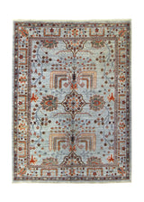 A35875 Oriental Rug Pakistani Handmade Area Transitional Tribal 5'0'' x 6'8'' -5x7- Blue Tree of Life Ariana Bakhshayesh Design.jpg