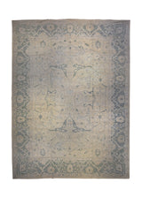 A35901 Oriental Rug Pakistani Handmade Area Transitional Neutral 10'3'' x 14'0'' -10x14- Whites Beige Gray Silver Wash Floral Mostofi Design