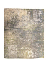 A35957 Oriental Rug Indian Handmade Area Modern Neutral 12'2'' x 15'0'' -12x15- Whites Beige Gray Green Abstract Splatter Design