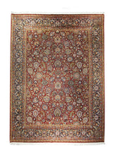 Oriental Rug Indian Handmade Area Traditional 8'11"x12'2" (9x12) Red Blue Floral Design #A10552