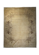 Oriental Rug Pakistani Handmade Area Transitional 7'10"x9'7" (8x10) Whites/Beige Brown Geometric Design #A10801