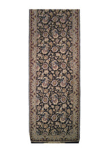 Persian Rug Isfahan Handmade Runner Traditional 2'8"x9'10" (3x10) Blue Red Floral Design #A13512