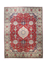 Persian Rug Tabriz Handmade Area Traditional 8'9"x11'6" (9x12) Red Floral Design #A14521