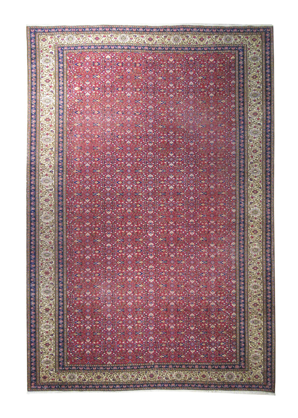 Oriental Rug Turkish Handmade Area Traditional 6'8"x9'7" (7x10) Red Geometric Design #A14811