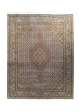 Persian Rug Tabriz Handmade Area Traditional 5'1"x6'6" (5x7) Whites/Beige Green Mahi Fish Design #A14814