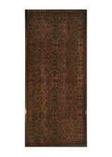 Persian Rug Senneh Handmade Area Traditional Antique 1'6"x3'4" (2x3) Green Red Floral Design #A16348