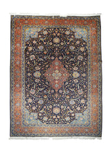 Persian Rug Sarouk Handmade Area Traditional 10'0"x13'2" (10x13) Blue Red Floral Design #A16742
