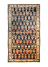 Persian Rug Bakhtiari Handmade Area Tribal Antique 8'3"x15'0" (8x15) Blue Whites/Beige Vase Design #A17170