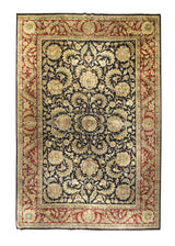 Oriental Rug Indian Handmade Area Traditional 12'2"x18'3" (12x18) Black Red Tea Washed Design #A19535