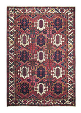 Persian Rug Bakhtiari Handmade Area Tribal 4'7"x6'7" (5x7) Red Garden Design #A21902