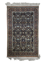 Oriental Rug Chinese Handmade Area Traditional 3'1"x4'11" (3x5) Blue Red Floral Design #A22090