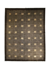 Oriental Rug Pakistani Handmade Area Transitional 9'1"x11'5" (9x11) Brown Gabbeh Geometric Design #A22903