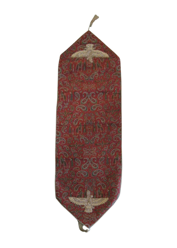 Persian Rug Shiraz Handmade Area Tribal 1'6"x5'4" (2x5) Red Tapestry Paisley/Boteh Design #A23023