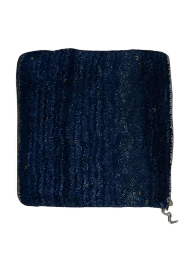 Persian Rug Gabbeh Handmade Area Tribal 0'9"x1'3" (1x1) Blue Open Design #A23466