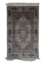 Oriental Rug Chinese Handmade Area Traditional 3'1"x5'0" (3x5) Whites/Beige Green Hereke Floral Design #A24171