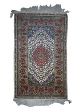 Oriental Rug Chinese Handmade Area Traditional 2'6"x4'0" (3x4) Whites/Beige Red Blue Naghsh Floral Design #A24385