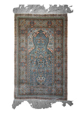 Oriental Rug Chinese Handmade Area Traditional 2'6"x4'0" (3x4) Blue Pink Tree of Life Design #A24386