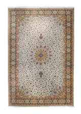 Persian Rug Tabriz Handmade Area Traditional 11'5"x16'10" (11x17) Blue Green Brown Sheikh Safi Floral Design #A24617