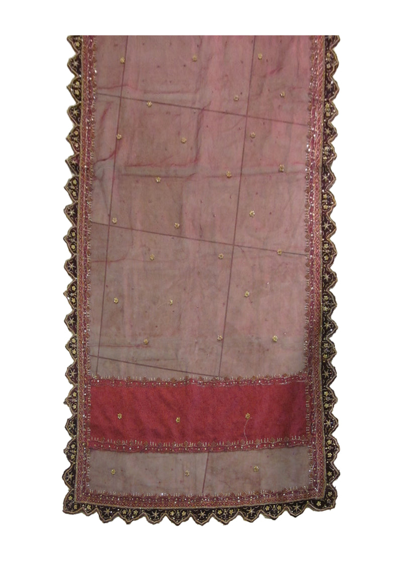 Persian Rug Handmade Area Traditional 3'4"x7'9" (3x8) Red Tapestry Floral Throw Design #A24684