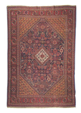 Persian Rug Ghashghaei Handmade Area Tribal Antique 4'3"x6'5" (4x6) Red Geometric Design #A24740