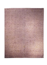 Oriental Rug Pakistani Handmade Area Transitional Vintage 8'8"x11'6" (9x12) Purple Overdyed Oushak Floral Design #A25003