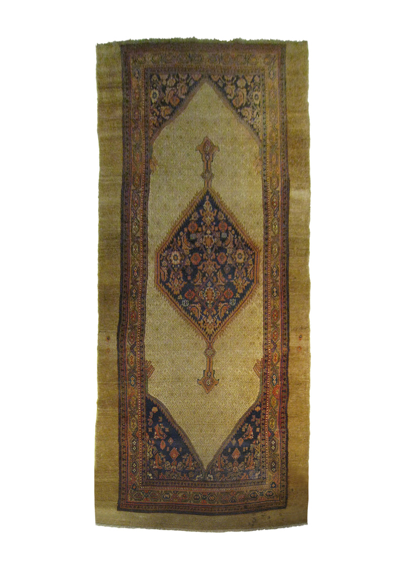 Persian Rug Sarab Handmade Runner Tribal Antique 4'10"x10'6" (5x11) Whites/Beige Blue Geometric Design #A25753