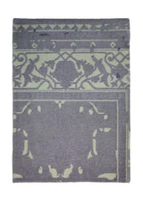Oriental Rug Indian Handmade Area Modern 2'1"x2'11" (2x3) Purple Whites/Beige Floral Geometric Partition Design #A26217