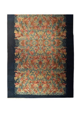 Oriental Rug Tibetan Handmade Area Traditional Antique 7'1"x12'0" (7x12) Blue Pink Floral Design #A26449
