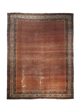 Persian Rug Malayer Handmade Area Tribal Antique 8'9"x11'3" (9x11) Red Paisley/Boteh Design #A26631
