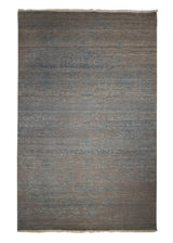 Oriental Rug Indian Handmade Area Modern 4'1"x6'4" (4x6) Whites/Beige Blue Erased Floral Design #A27286