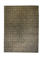 Oriental Rug Indian Handmade Area Modern 10'2"x13'9" (10x14) Brown Whites/Beige Geometric Abstract Design #A27463