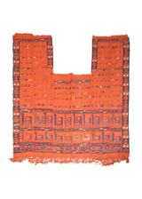 Persian Rug Ghashghaei Handmade Saddle Square Tribal 4'6"x5'0" (5x5) Orange Saddle Blanket Kilim Geometric Design #A27611