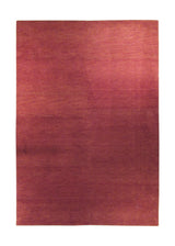 Oriental Rug Indian Handmade Area Transitional Tribal 5'6"x7'9" (6x8) Red Gabbeh Plain Design #A27860