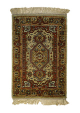 Oriental Rug Indian Handmade Area Transitional Tribal 2'0"x3'0" (2x3) Yellow/Gold Orange Geometric Heriz Design #A27879