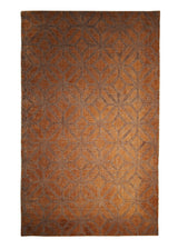 Oriental Rug Indian Handmade Area Modern 3'5"x5'6" (3x6) Red Geometric Design #A27963
