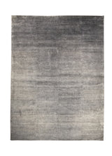 Oriental Rug Indian Handmade Area Modern Neutral 8'8"x11'8" (9x12) Gray Whites/Beige Grass Gabbeh Design #A28240