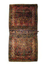 Persian Rug Afshar Handmade Saddle Tribal Antique 2'10"x5'3" (3x5) Red Blue Tree of Life Design #A28284