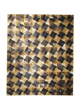 Oriental Rug Indian Handmade Area Modern 8'0"x10'0" (8x10) Brown Checkered Abstract Design #A28320