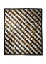 Oriental Rug Indian Handmade Area Modern 8'0"x10'0" (8x10) Brown Stripes Abstract Design #A28324