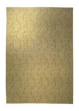 Oriental Rug Pakistani Handmade Area Transitional 6'9"x9'8" (7x10) Whites/Beige Geometric Design #A28620