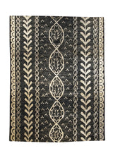 Oriental Rug Indian Handmade Area Modern 8'4"x11'2" (8x11) Whites/Beige Gray Natural Geometric Design #A28786