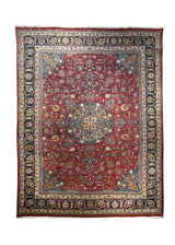 Persian Rug Mashhad Handmade Area Traditional 9'6"x12'2" (10x12) Red Floral Design #A28864