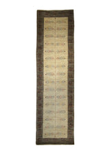 Persian Rug Gabbeh Handmade Runner Tribal 2'8"x8'11" (3x9) Whites/Beige Tree of Life Design #A28917