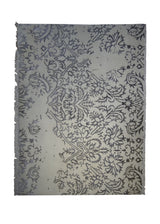 Oriental Rug Indian Handmade Area Modern 3'6"x4'10" (4x5) Whites/Beige Floral Erased Abstract Design #A29029