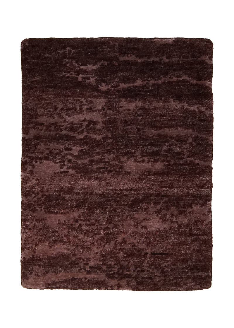 Oriental Rug Indian Handmade Area Modern 1'6"x2'0" (2x2) Purple Splatter Abstract Design #A29098