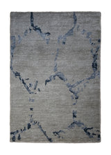 Oriental Rug Indian Handmade Area Modern 2'0"x3'0" (2x3) Whites/Beige Erased Abstract Design #A29649