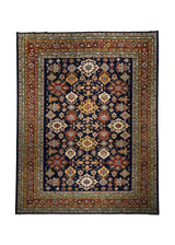 Oriental Rug Pakistani Handmade Area Transitional Tribal 8'0"x10'1" (8x10) Blue Red Kazak Geometric Design #A30009